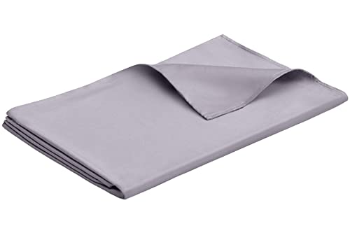 5 STARS UNITED Weighted Blanket Cover – 41”x60”, Grey, Bamboo Dual-Sided - Removable Duvet Cover Only