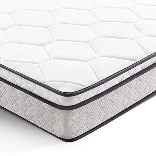 WEEKENDER Bloomington 8-Inch Plush Hybrid Mattress—Heavy Duty Coils—Memory Foam—CertiPur-US —5 Year Warranty, Twin XL