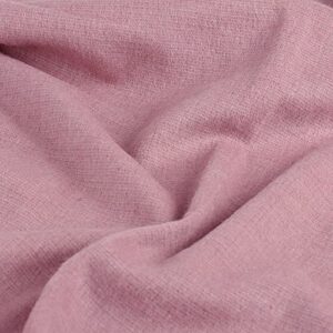 Arequipa Pride - Alpaca Wool Throw Blanket Woven Soft Warm Solid Color Design Peru 64" x 53" (Rose)