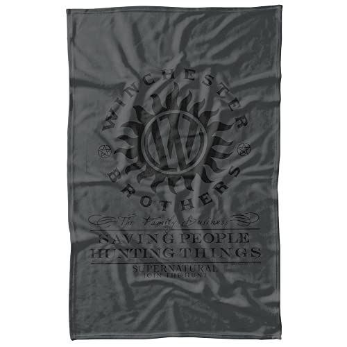 LOGOVISION Supernatural Winchester Anti Possession Fleece Blanket 36" x 58"