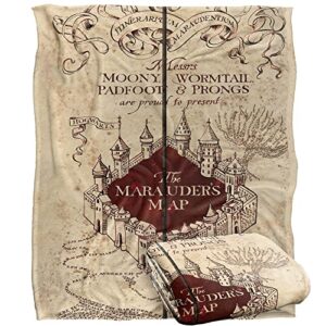 harry potter marauder's map officially licensed silky touch super soft throw blanket 50" x 60"