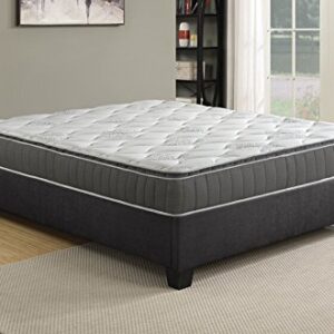 Spinal Solution 9-Inch Medium Firm Foam Encased Pillowtop Pocketed Coil Innerspring Fully Assembled Mattress, Good For The Back Full White