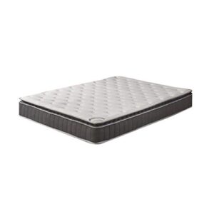Spinal Solution 9-Inch Medium Firm Foam Encased Pillowtop Pocketed Coil Innerspring Fully Assembled Mattress, Good For The Back Full White