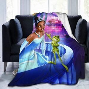 princess and the frog ultra-soft micro fleece blanket throw plush blanket suitable for all season 50in*60in