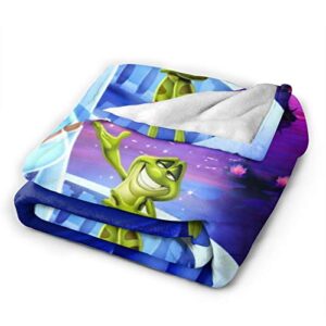 Princess and The Frog Ultra-Soft Micro Fleece Blanket Throw Plush Blanket Suitable for All Season 50in*60in