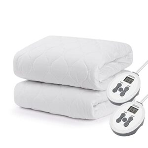 sunbeam restful quilted water resistant heated mattress pad - king