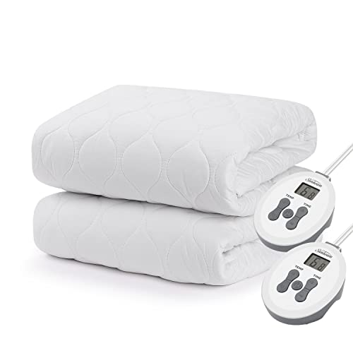 Sunbeam Restful Quilted Water Resistant Heated Mattress Pad - King