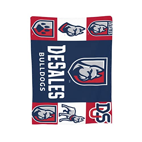 DeSales University Logo Fleece Blanket, Very Soft Microfiber Flannel Blanket for Couch Warm and Cozy for All Seasons