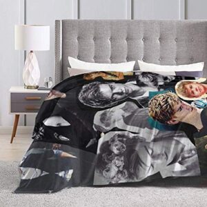 Gifts for Women Throw Blankets Baby Warm ,for Sofa, Bed,Living Room, Durable Home Decor Flannel Blanket for Adult and Kids (50"x40")