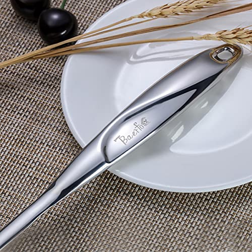 BAERFO High Grade Kitchen Ladle, Soup Ladle,Cooking Ladle for Soup,Heat-proof Design of Hollow Handle,Stainless Steel Ladle for Cooking（4ouce/13.5 Inch)