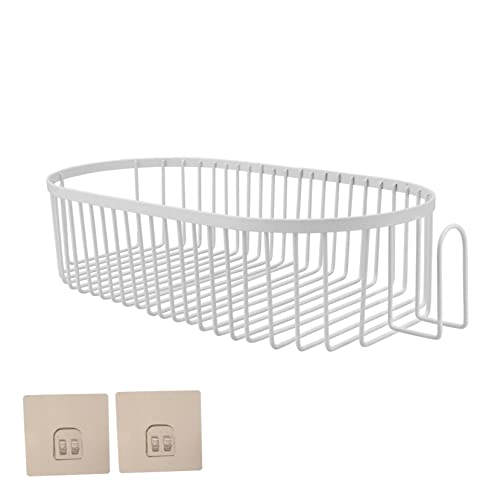 Alipis 1pc Storage Rack Hanging Shelves for Wall Towel Rack with Shelf Wall Mounted Shelves Wall Storage Rack Multi-Function Storage Shelf Punch-Free Kitchen Rack Bathroom Storage Rack