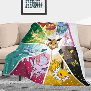 Throw Blanket Cartoon Blanket Flannel Soft Cozy Warm Lightweight Blanket for Home Bedding Living Room 50"x40"