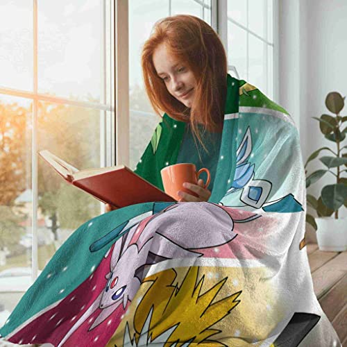 Throw Blanket Cartoon Blanket Flannel Soft Cozy Warm Lightweight Blanket for Home Bedding Living Room 50"x40"