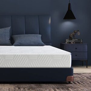 queen size mattress, made in usa, 10 inch green tea memory foam mattress, bed in a box, certipur-us certified, medium firm