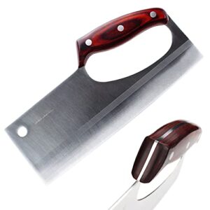 hidamos professional chef knife super sharp effort saving kitchen knives stainless german steel cleaver for meat/vegetable