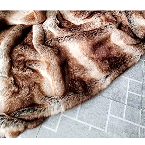 YLLWH Coffee Color is high Gram Heavy Gloss Washable Bedding Sofa Bed Tail Cover Blanket (Color : D, Size : 75x220cm)