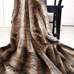 YLLWH Coffee Color is high Gram Heavy Gloss Washable Bedding Sofa Bed Tail Cover Blanket (Color : D, Size : 75x220cm)