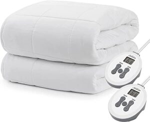 sunbeam luxury quilted electric heated king mattress pad