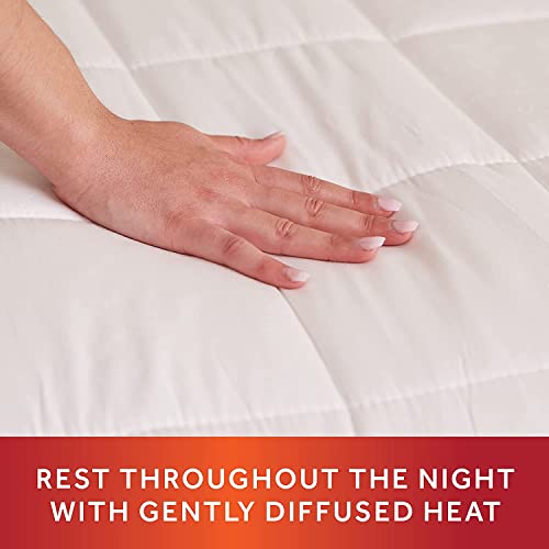 Sunbeam Luxury Quilted Electric Heated King Mattress Pad