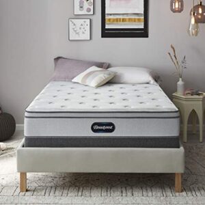beautyrest br800 12 inch plush euro top mattress, queen, mattress only