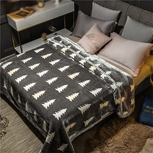 YLLWH Flowers Printed Fleece Sheet Blanket Sofa Cover Blanket Soft Warm Thick Bedspread Rugs Vintage Blooming (Color : D, Size : 200X230cm)