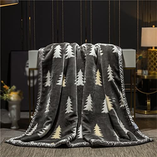 YLLWH Flowers Printed Fleece Sheet Blanket Sofa Cover Blanket Soft Warm Thick Bedspread Rugs Vintage Blooming (Color : D, Size : 200X230cm)