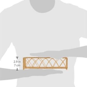 Boston International Arch Design Guest Towel Napkin Holder Caddy, 9 x 5.25-Inches, Gold Leaf