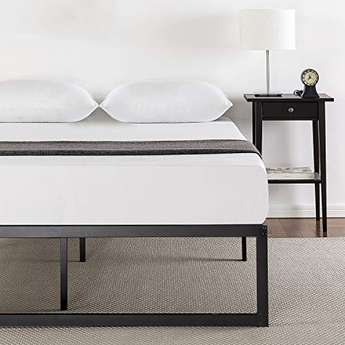 Zinus 12 Inch Gel-Infused Green Tea Memory Foam Mattress, King & ABEL 14 Inch Metal Platform Bed Frame with Steel Slat Support, Mattress Foundation, King