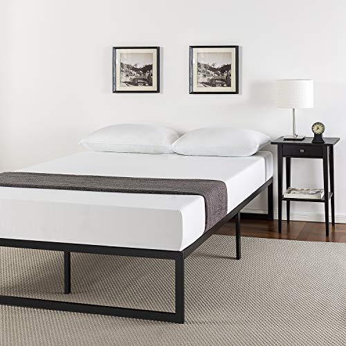 Zinus 12 Inch Gel-Infused Green Tea Memory Foam Mattress, King & ABEL 14 Inch Metal Platform Bed Frame with Steel Slat Support, Mattress Foundation, King