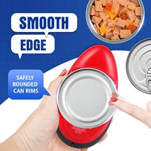One-touch Electric Can Opener, Automatic Can Opener Smooth Edge Food-Safe for Almost All Can Sizes, Battery Operated Electric Can Openers for Kitchen Best Kitchen Gadgets for Seniors and Arthritic