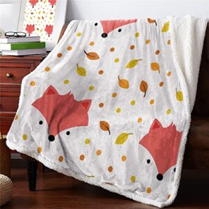 sbylg printed fleece blanket for beds sherpa throw blanket adults kids for sofa bed cover soft throw blanket (color : d, size : 125x200cm)