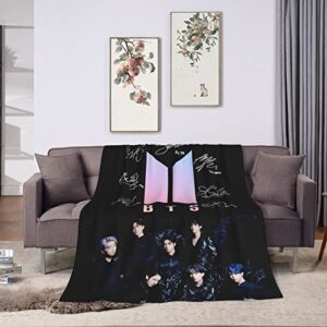 xuebi Kpop Dynamite Blanket Flannel Ultra-Soft Fleece Throw Blanket Bedding Fuzzy Lightweight Bed Couch for Adults 50*40in