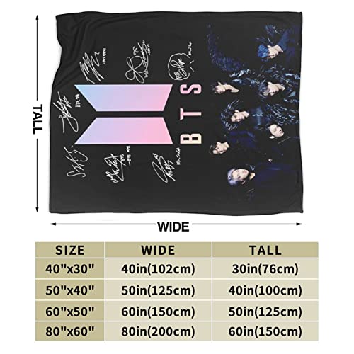 xuebi Kpop Dynamite Blanket Flannel Ultra-Soft Fleece Throw Blanket Bedding Fuzzy Lightweight Bed Couch for Adults 50*40in