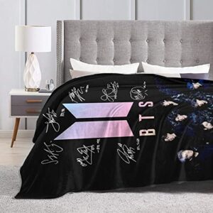 xuebi Kpop Dynamite Blanket Flannel Ultra-Soft Fleece Throw Blanket Bedding Fuzzy Lightweight Bed Couch for Adults 50*40in