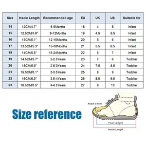 Lykmera Child Shoes Boy Girl Infant Non Slip First Walkers Shoes Toddlers Kids Sports Shoes Walking Running Shoes (Blue, 4-4.5Years)