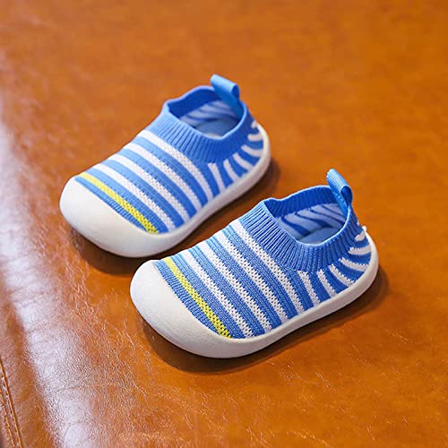 Lykmera Child Shoes Boy Girl Infant Non Slip First Walkers Shoes Toddlers Kids Sports Shoes Walking Running Shoes (Blue, 4-4.5Years)