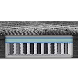 Beautyrest Black L-Class 14.5” Plush Pillow Top Queen Mattress, Cooling Technology, Supportive, CertiPUR-US, 100-Night Sleep Trial, 10-Year Limited Warranty