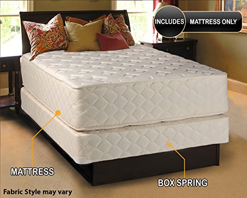 Highlight Luxury Firm Queen Size (60"x80"x14") Mattress Only - Fully Assembled - Spinal Back Support, Innerspring Coils, Premium Edge Guards, Longlasting Comfort - by Dream Solutions USA