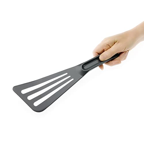 Matfer Bourgeat Exoglass Pelton Slotted Spatula, Gray, Professional Fish Turner Safe for Nonstick Pans