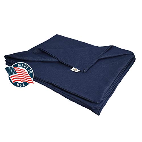 SENSORY GOODS Adult Extra Large Weighted Blanket Made in America- 21lb Medium Pressure - Denim (80'' x 58'') Our Weighted Blankets Provide Comfort and Relaxation.