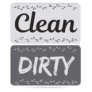 nocry dishwasher magnet for better kitchen organization; double sided clean dirty magnet that’s water resistant, reversible and chic; comes in different designs; romantic