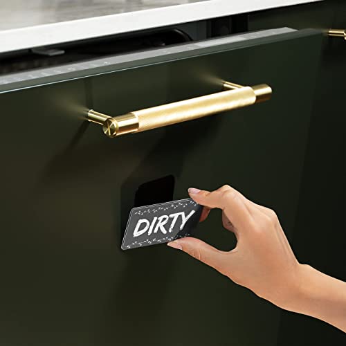 NoCry Dishwasher Magnet for Better Kitchen Organization; Double Sided Clean Dirty Magnet That’s Water Resistant, Reversible and Chic; Comes in Different Designs; Romantic
