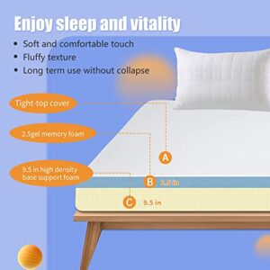 12 Inches Cooling-Gel Memory Foam Mattress Medium Firm Feel Memory Foam Mattress Bed in a Box CertiPUR-US Certified,Full