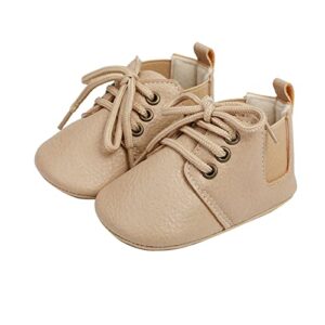 lykmera infant girls boys casual single shoes first walkers shoes toddler prewalker sports shoes infant girls walk shoes (khaki, 6-12 months)