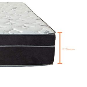 Treaton, 12-Inch Euro Top Firm Foam Encased Mattress/Orthopedic Support for A Restful Night, Queen (SC60j-5/0-1)