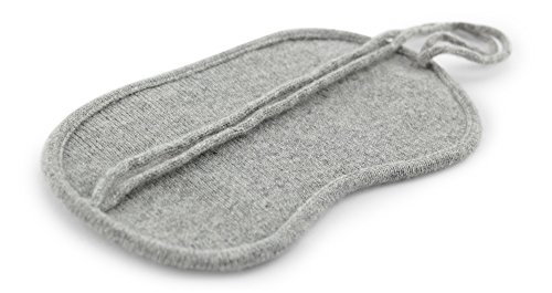 Jet&Bo 100% Pure Cashmere Travel Set: Blanket, Eye Mask, Socks, Carry/Pillow Case Gray