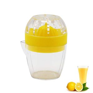 lemon squeezer,juicer squeezer,orange abs non-slip lime squeezer with strainer and built-in measuring cup