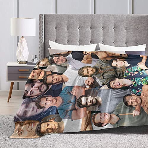 Blanket Henry Cavill Soft and Comfortable Wool Fleece Throw Blankets for Sofa Office car Camping Yoga Travel Home Decoration Cozy Plush Beach Blanket Gift