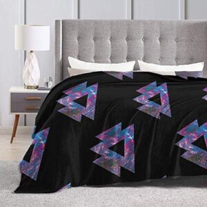 Needlove Ultra Soft Flannel Fleece Blanket Trippy Wakaan Stylish Bedroom Living 50"x40" Room Sofa Warm Blanket for Adult