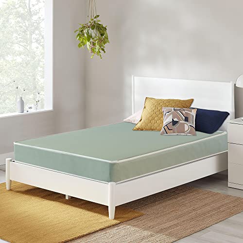 Greaton, 5-Inch Medium Firm Water-Resistance Foam Vinyl Mattress, Easy to Clean, Comfortable & Noise Free, Twin, Green